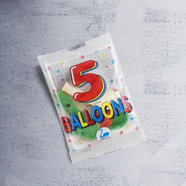 5 Round Balloons