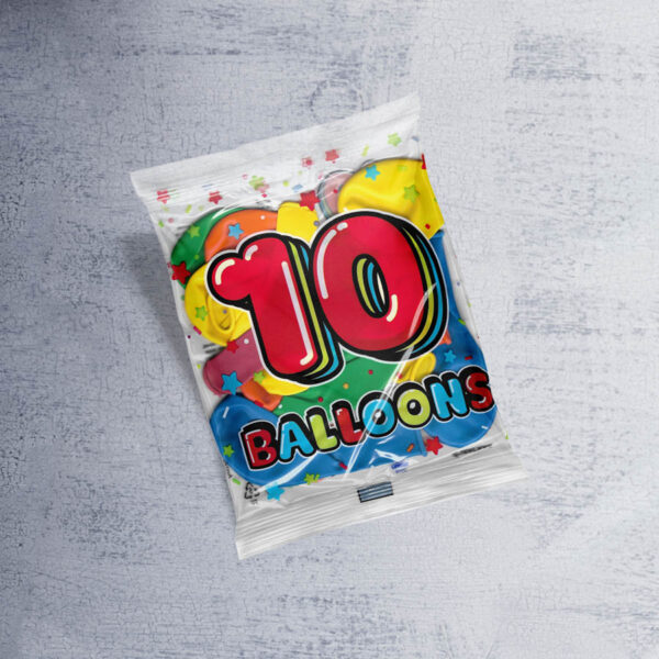 10 Round Balloons