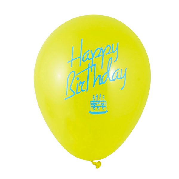 Printed Balloons “Happy Birthday”