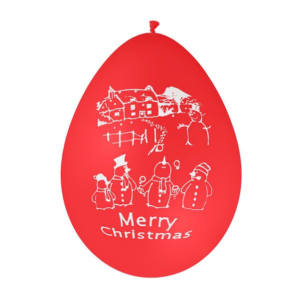 Printed Balloons “Merry Christmas & Happy New Year”