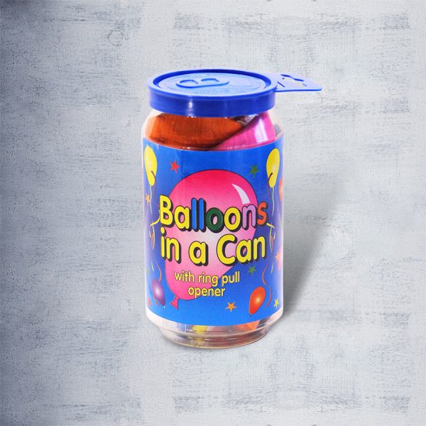 Balloons in can